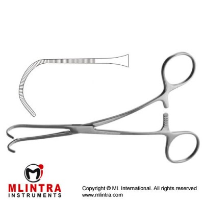 Castaneda Atrauma Noenatal Vascular Clamp Stainless Steel, 11.5 cm - 4 1/2"